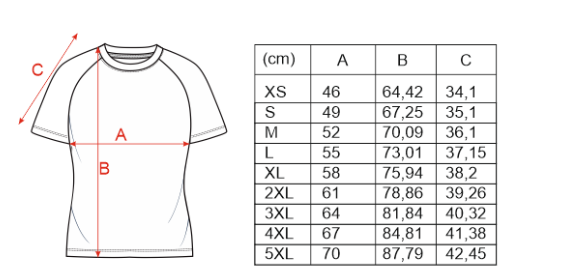 Koszulka sportowa Raglanowa męska - Biały