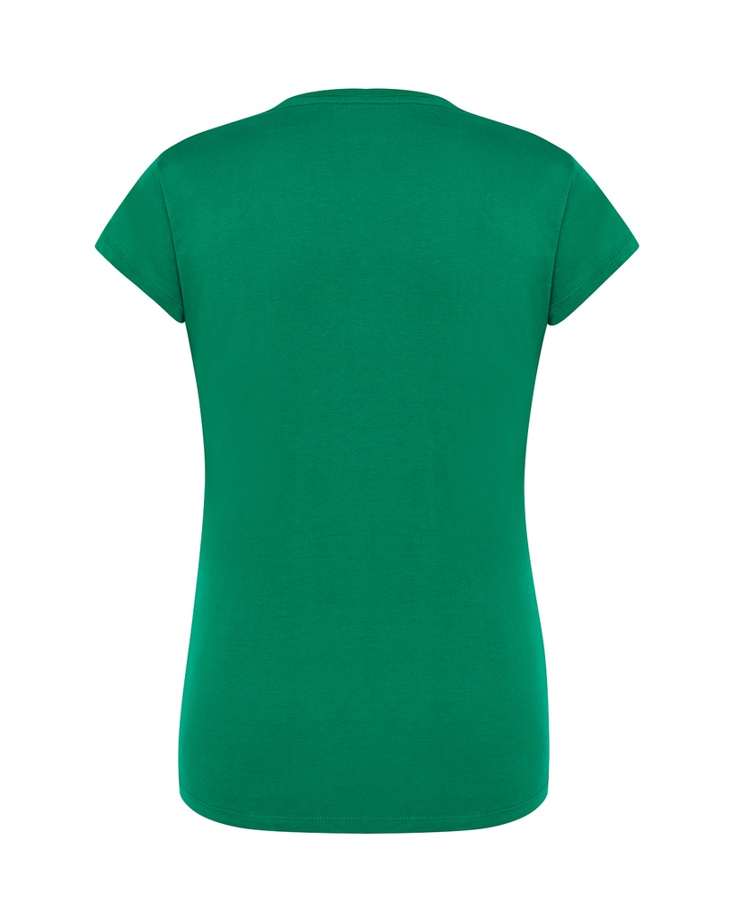 Damski t-shirt slim z krótkim rękawem - Kelly Green