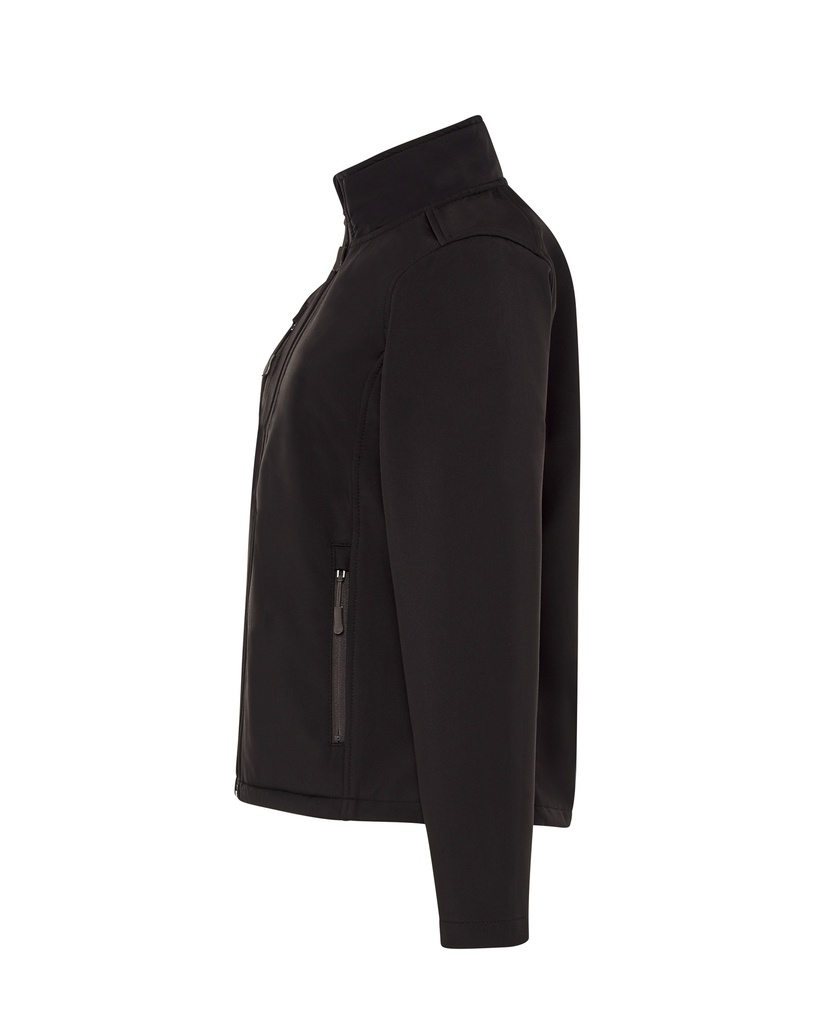 Kurtka damska softshell z membraną i polarem - Black