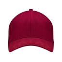 Czapka 6-panelowa z metalowym zapięciem - Burgundy