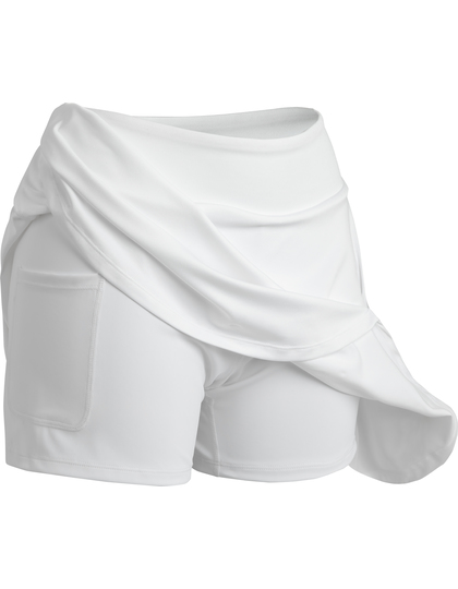 Damska sportowa spódnica z szortami - White