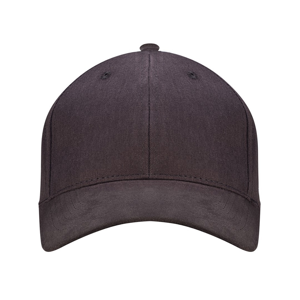 Czapka 6-panelowa z metalowym zapięciem - Ciemny grafit