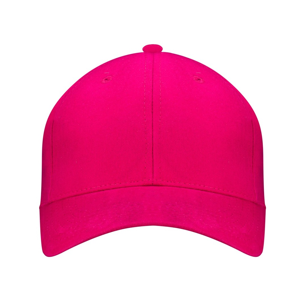 Czapka 6-panelowa z metalowym zapięciem - Fuksja