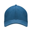 Czapka 6-panelowa z metalowym zapięciem - Jeans