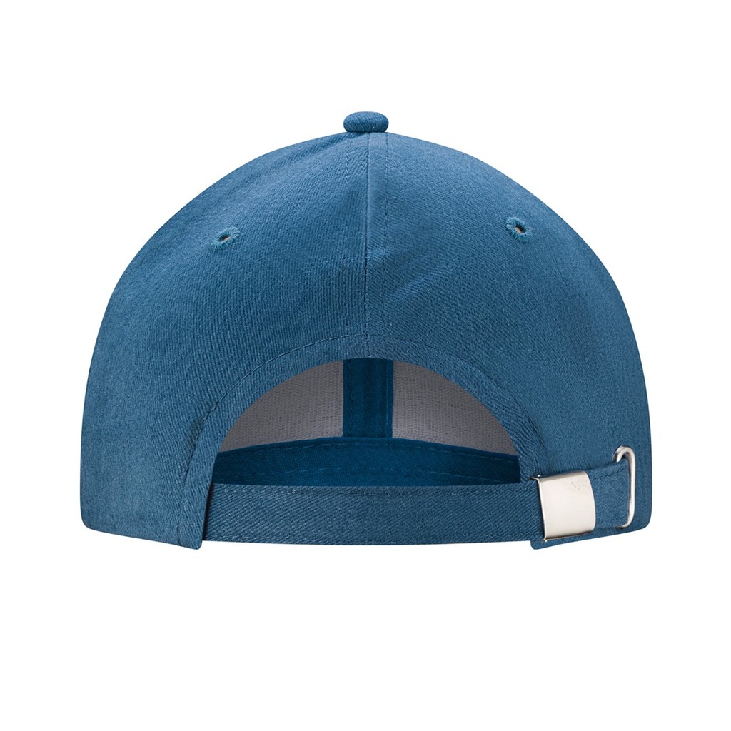 Czapka 6-panelowa z metalowym zapięciem - Jeans