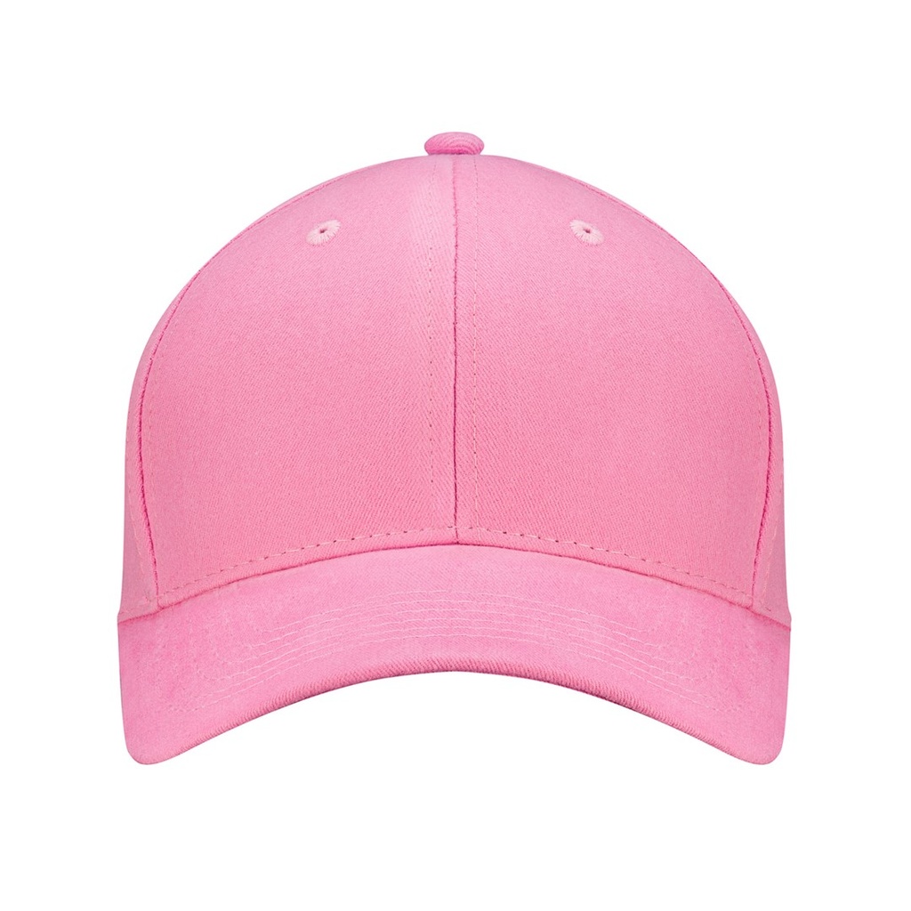 Czapka 6-panelowa z metalowym zapięciem - Pink