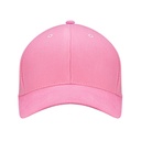 Czapka 6-panelowa z metalowym zapięciem - Pink