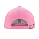 Czapka 6-panelowa z metalowym zapięciem - Pink
