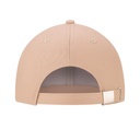Czapka 6-panelowa z metalowym zapięciem - Sand