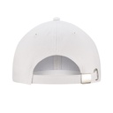 Czapka 6-panelowa z metalowym zapięciem - White