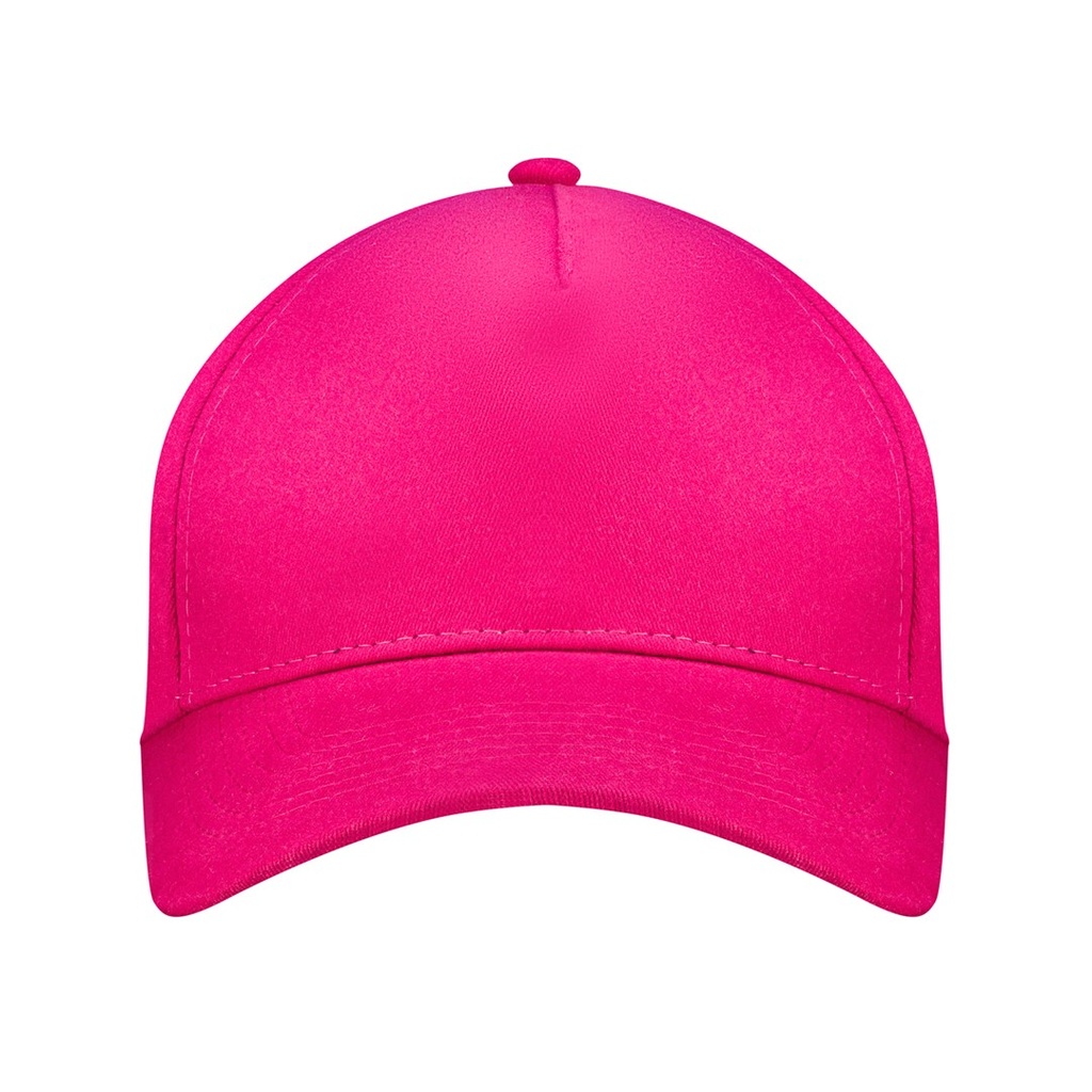 Czapka 5-panelowa z metalowym zapięciem - Fuchsia
