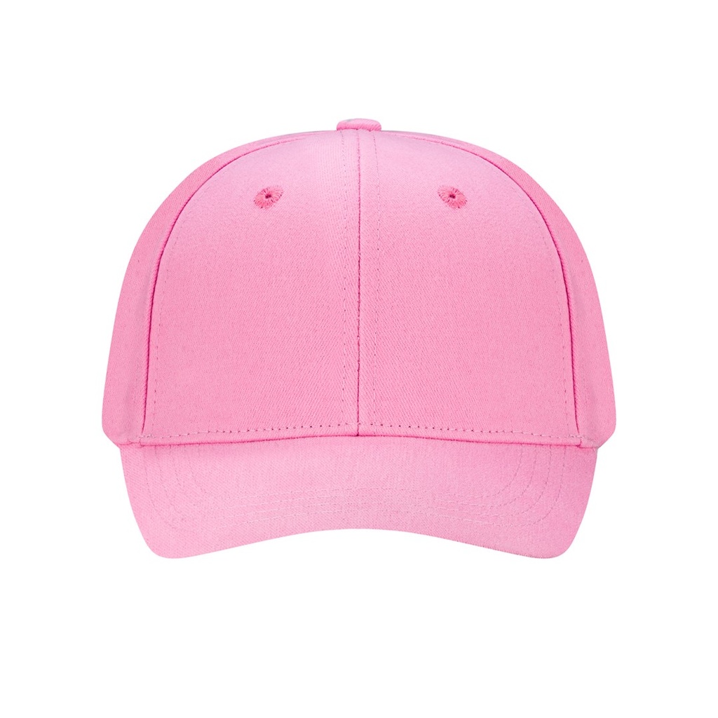 Dziecięca czapka 6-panelowa z zapięciem na rzep - Pink