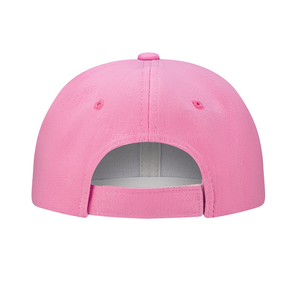 Dziecięca czapka 6-panelowa z zapięciem na rzep - Pink