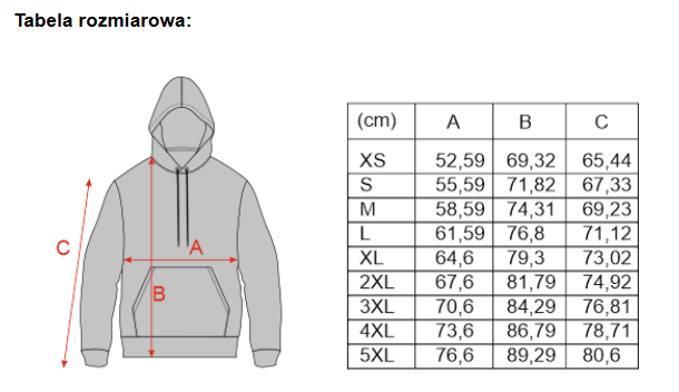 Bluza Hoodie Kangurka (Unisex) - Czarny