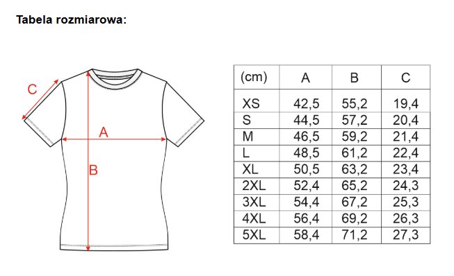 Koszulka klasyczna damska - Czarny