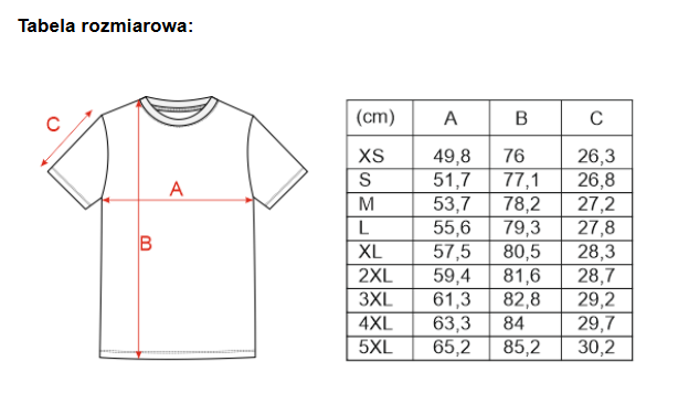 Koszulka klasyczna męska - Czarny