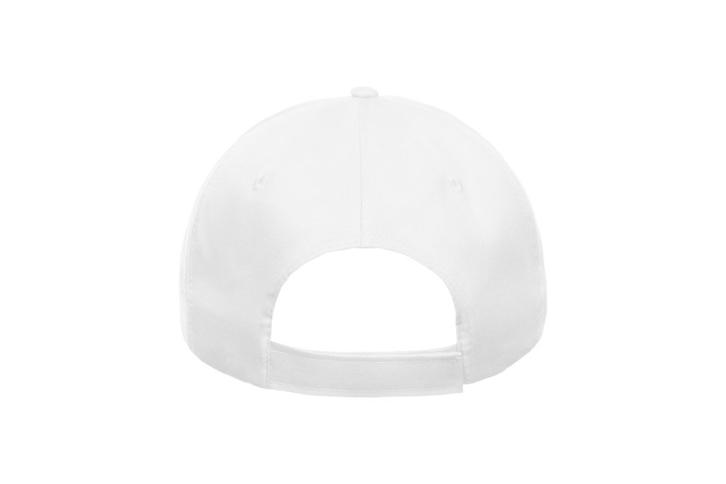 5-panelowa czapka bejsbolowa z recyklingu - White