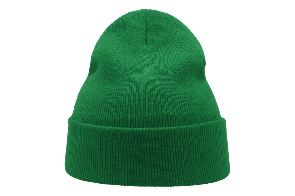 Czapka beanie z recyklingu - Green Fluo