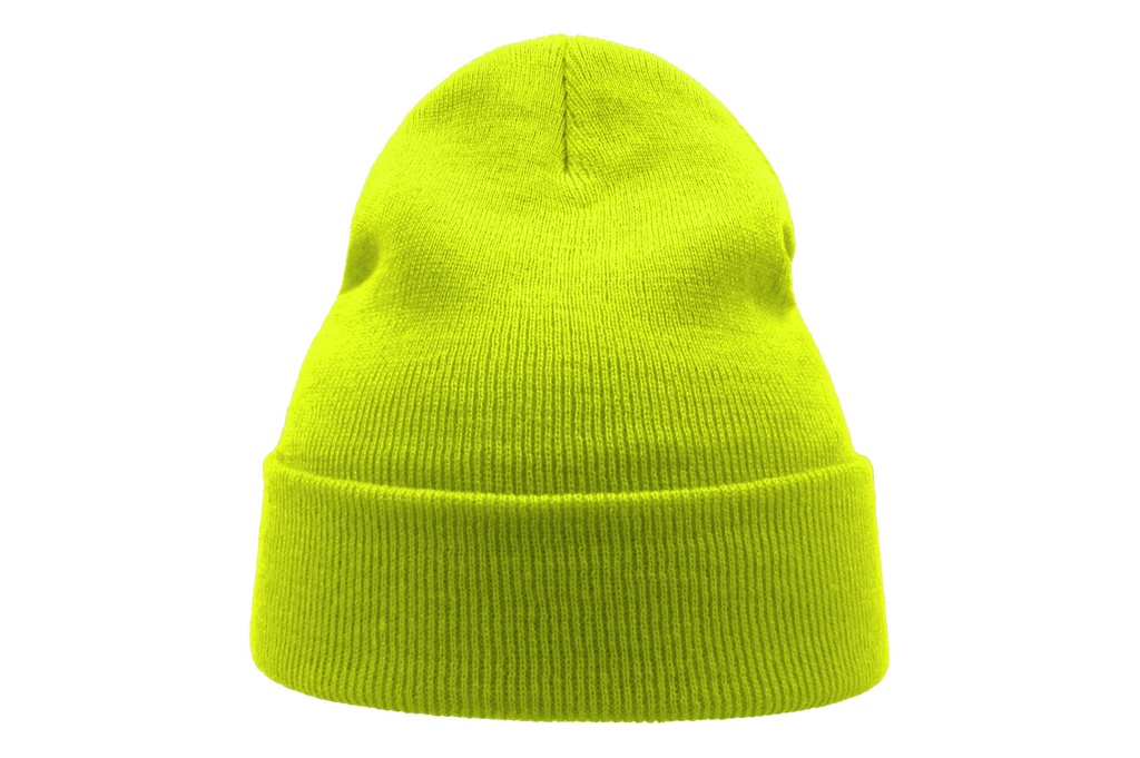 Czapka beanie z recyklingu - Yellow Fluo