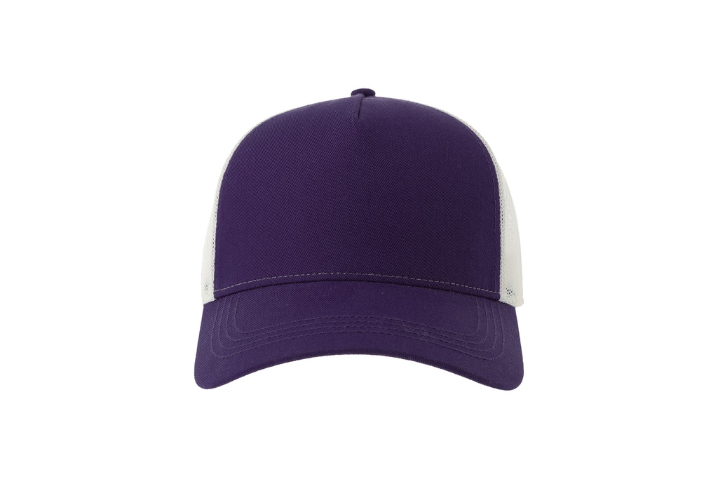 Czapka z daszkiem z recyklingu - Purple & White