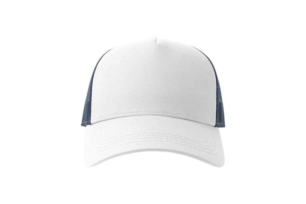 Czapka z daszkiem z recyklingu - White & Navy