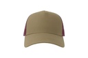Czapka z daszkiem z recyklingu - Khaki & Burgundy