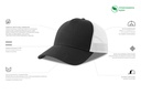 Czapka z daszkiem z recyklingu - Black & White