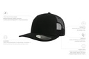 Czapka 6‑panelowa Snapback - Black