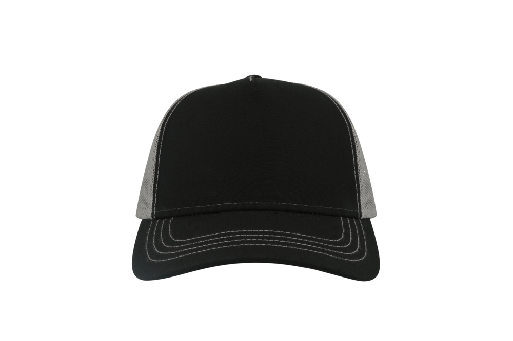 Czapka 5-panelowa z siateczką - Black & Grey