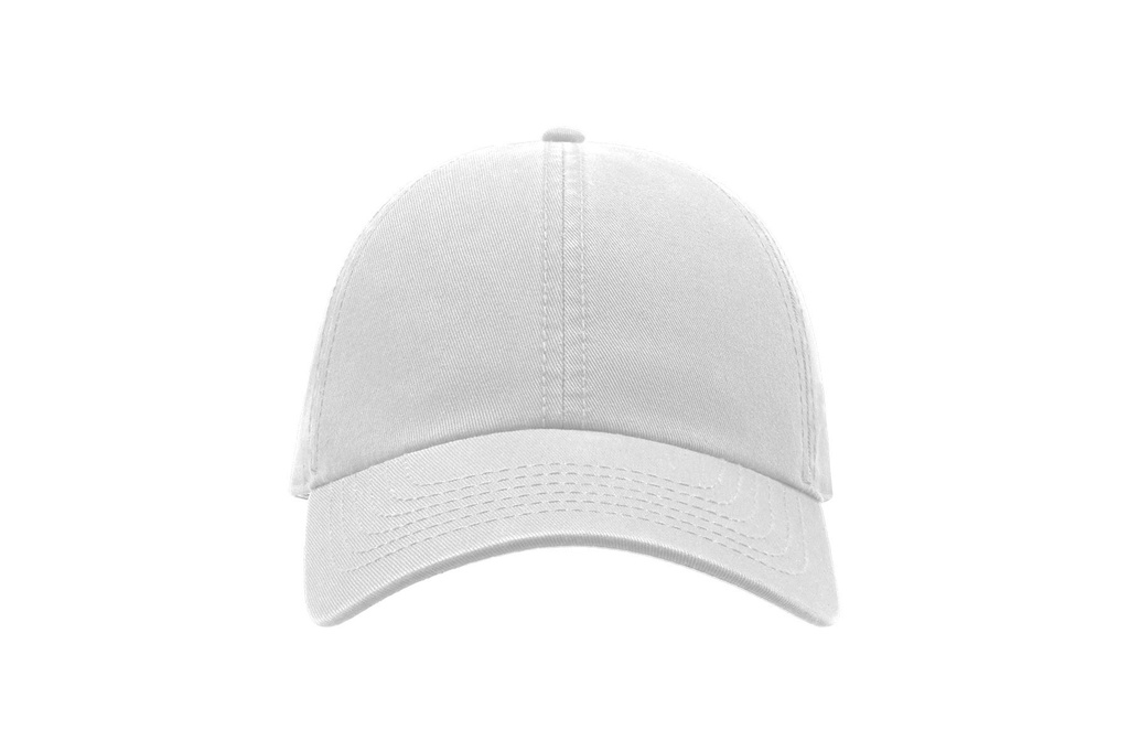 Czapka bawełniana 6-panelowa z regulacją - White