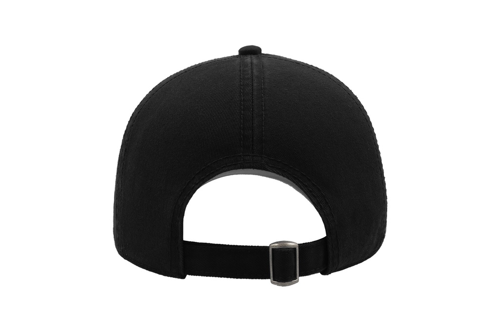Czapka bawełniana 6-panelowa z regulacją - Black