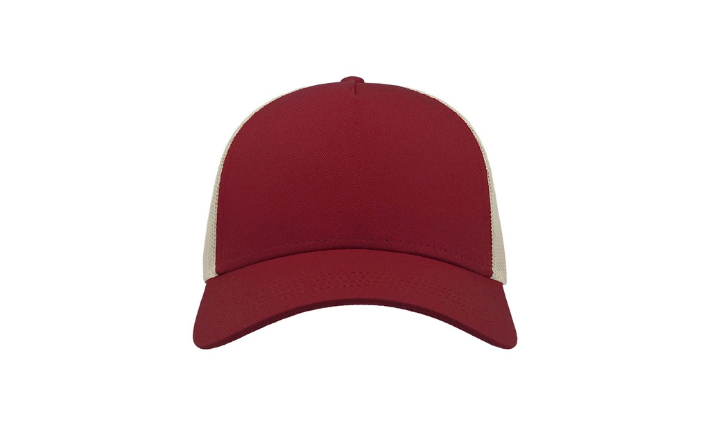 Czapka Snapback z Siatką - Burgundy & Stone