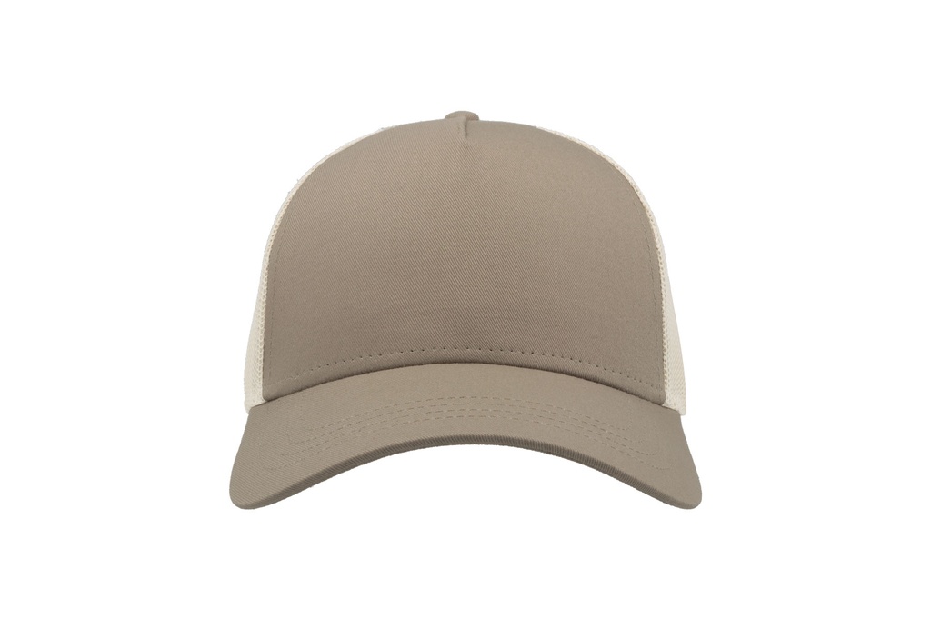 Czapka Snapback z Siatką - Khaki & Stone