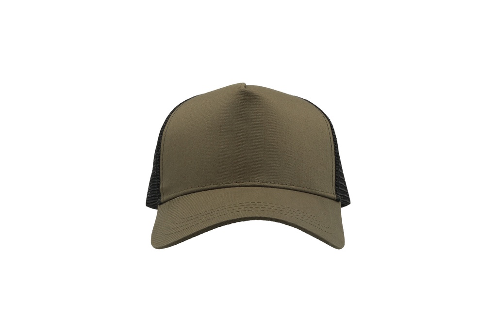 Czapka Snapback z Siatką - Olive & Black