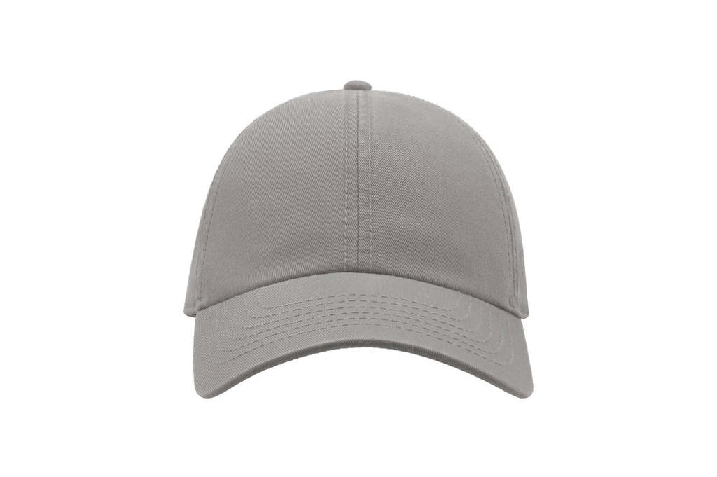 Czapka bawełniana 6-panelowa z regulacją - Grey