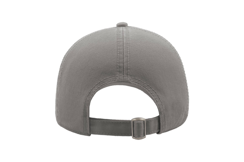 Czapka bawełniana 6-panelowa z regulacją - Grey