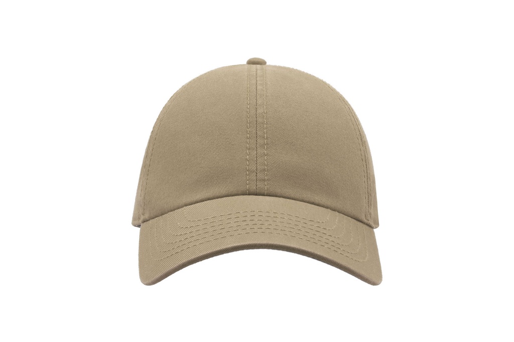 Czapka bawełniana 6-panelowa z regulacją - Khaki