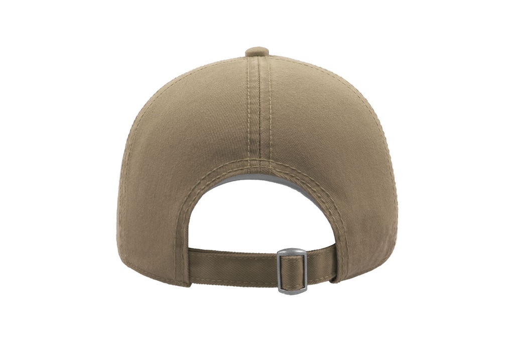 Czapka bawełniana 6-panelowa z regulacją - Khaki