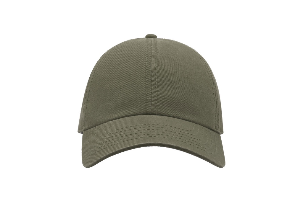 Czapka bawełniana 6-panelowa z regulacją - Olive