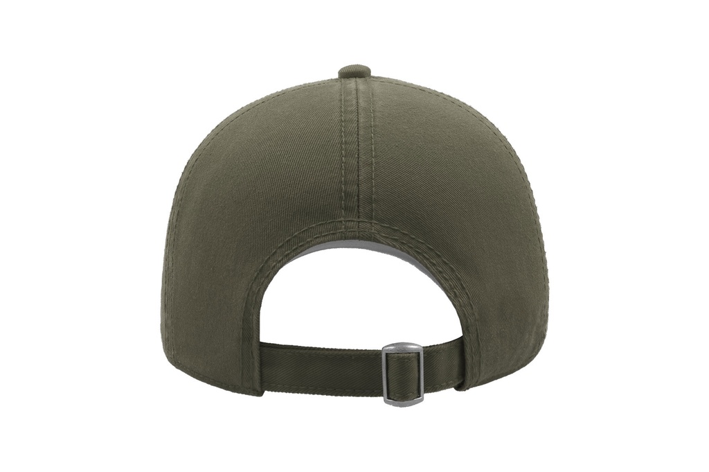 Czapka bawełniana 6-panelowa z regulacją - Olive