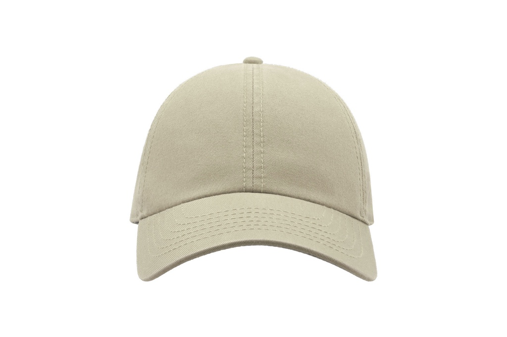 Czapka bawełniana 6-panelowa z regulacją - Stone