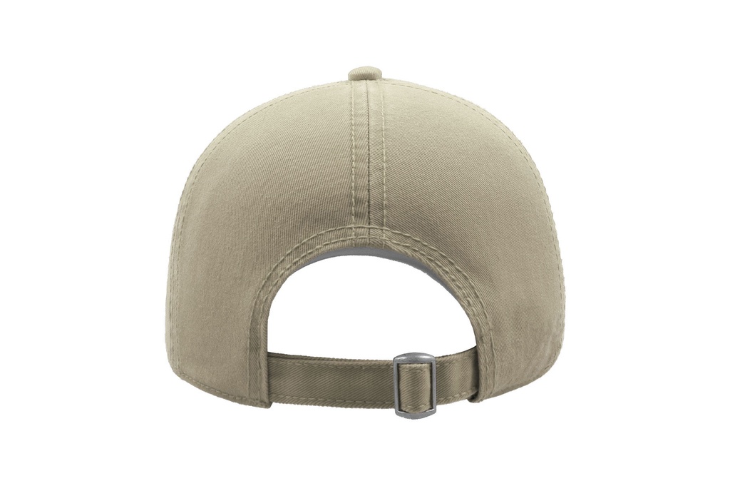 Czapka bawełniana 6-panelowa z regulacją - Stone