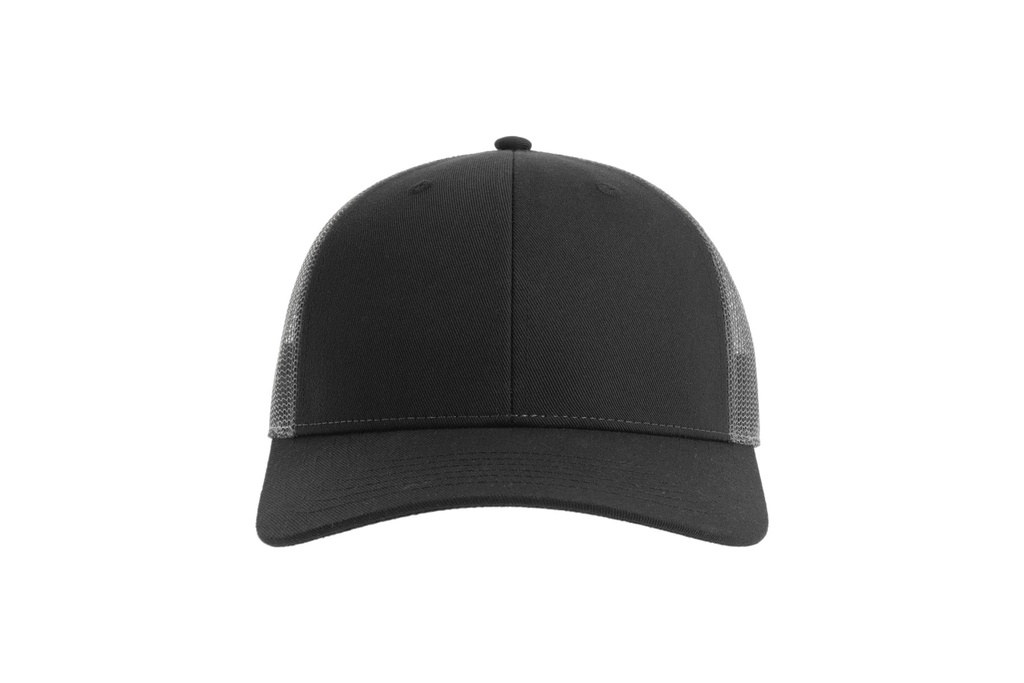 Czapka Trucker 5‑Panel z Recyklingu - Black & Dark Grey
