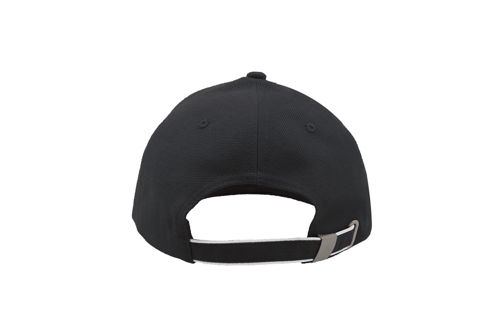 Czapka bawełniana 6-panelowa z kontrastowym daszkiem - Navy & White & Red