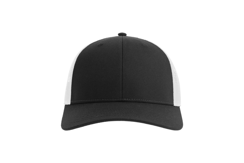 Czapka Trucker 5‑Panel z Recyklingu - Black & White