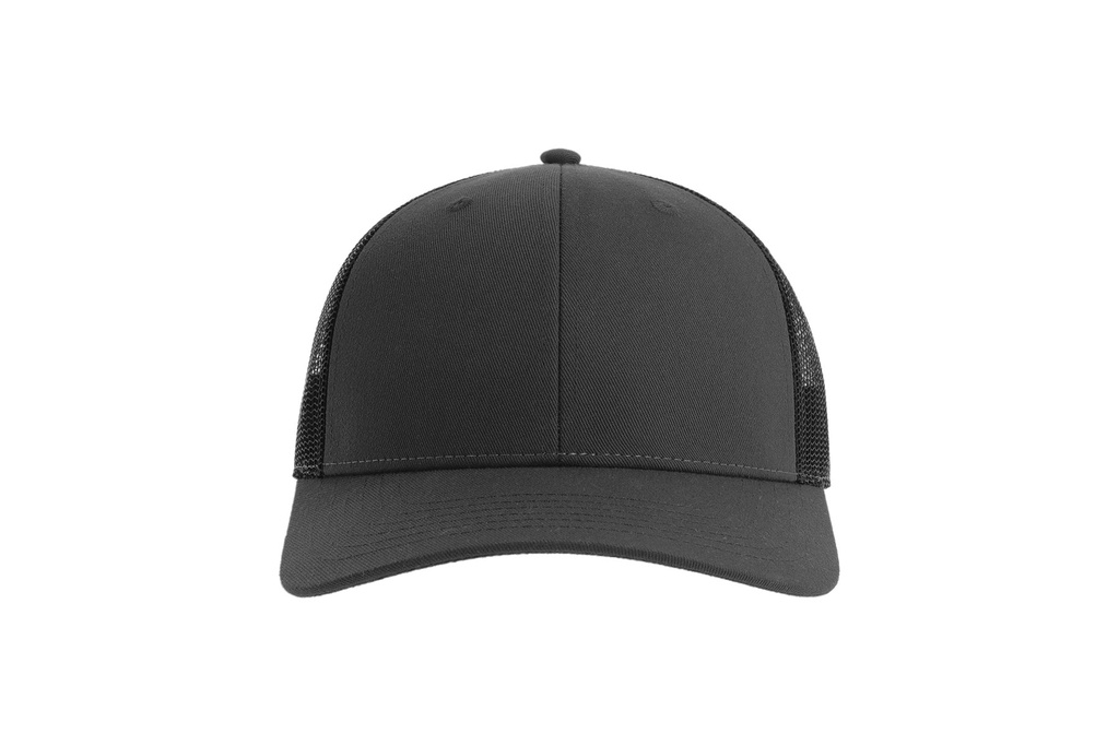 Czapka Trucker 5‑Panel z Recyklingu - Dark Grey & Black