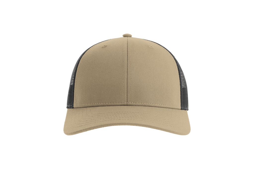 Czapka Trucker 5‑Panel z Recyklingu - Khaki & Black