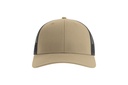 Czapka Trucker 5‑Panel z Recyklingu - Khaki & Black