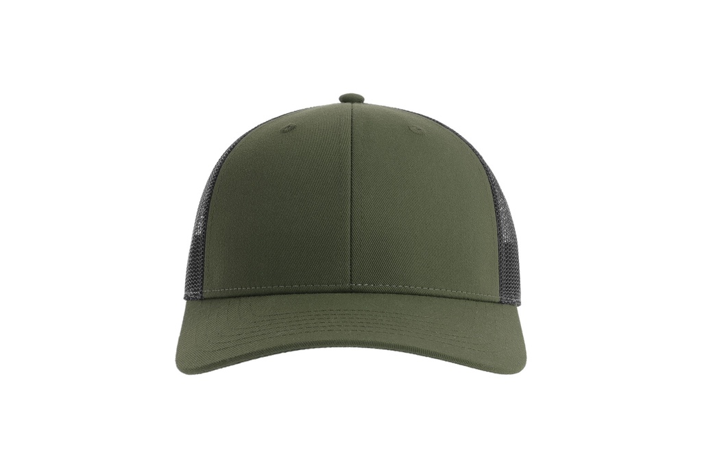 Czapka Trucker 5‑Panel z Recyklingu - Olive & Black