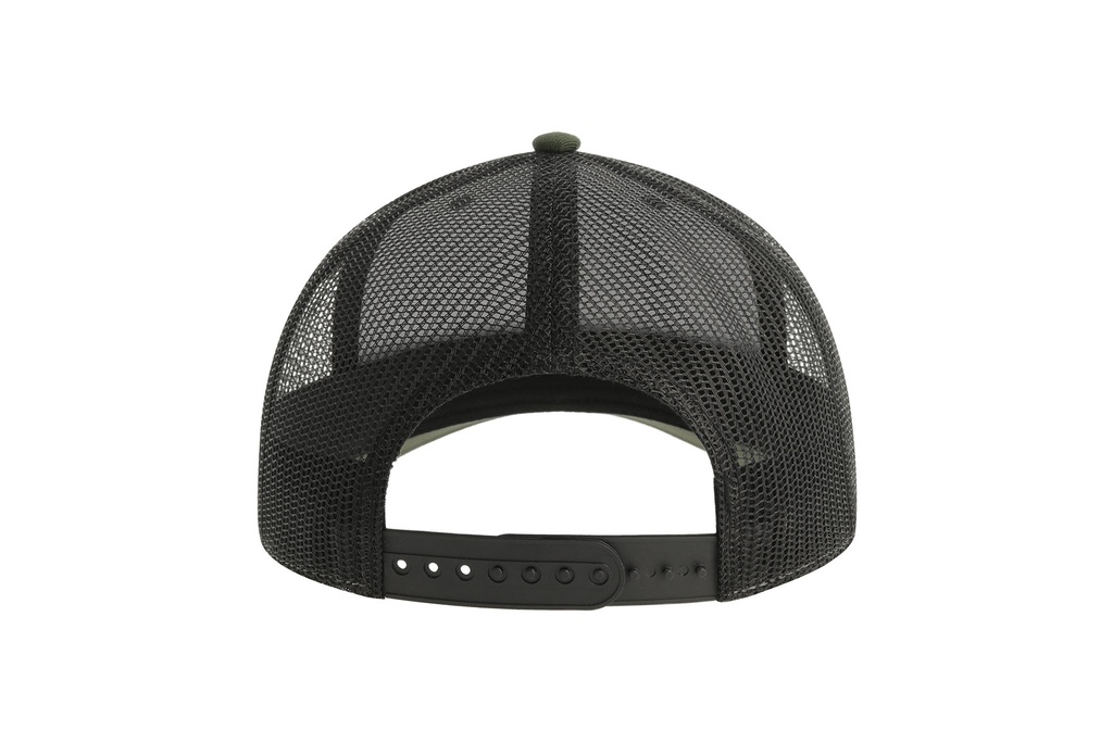Czapka Trucker 5‑Panel z Recyklingu - Olive & Black